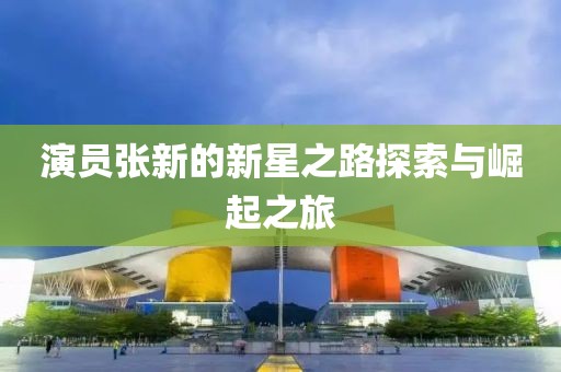 演员张新的新星之路探索与崛起之旅