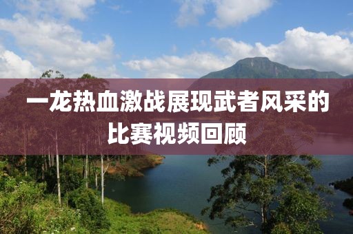 一龙热血激战展现武者风采的比赛视频回顾