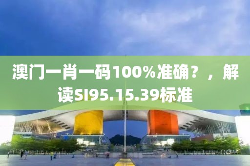 澳门一肖一码100%准确？，解读SI95.15.39标准