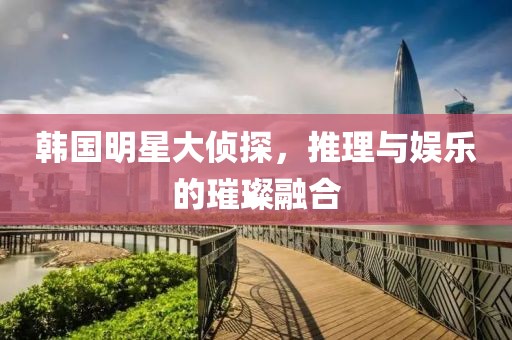 韩国明星大侦探，推理与娱乐的璀璨融合