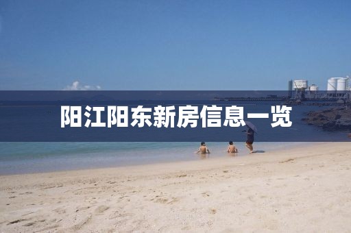阳江阳东新房信息一览