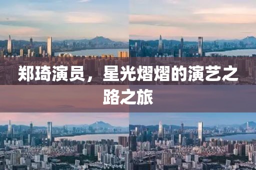 郑琦演员，星光熠熠的演艺之路之旅