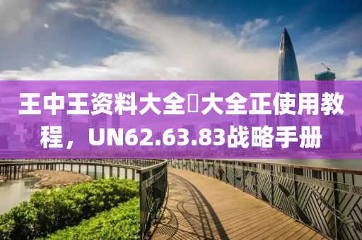 王中王资料大全枓大全正使用教程，UN62.63.83战略手册