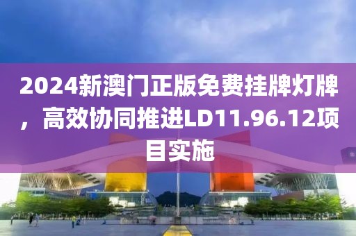 2024新澳门正版免费挂牌灯牌，高效协同推进LD11.96.12项目实施
