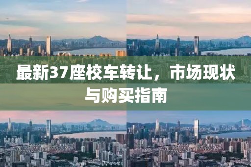 最新37座校车转让，市场现状与购买指南