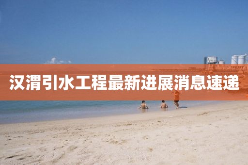汉渭引水工程最新进展消息速递