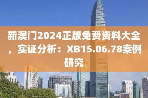 新澳门2024正版免费资料大全，实证分析：XB15.06.78案例研究