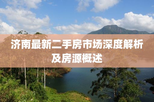 济南最新二手房市场深度解析及房源概述