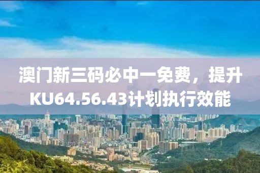 澳门新三码必中一免费，提升KU64.56.43计划执行效能