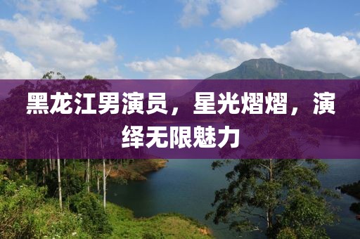 黑龙江男演员，星光熠熠，演绎无限魅力