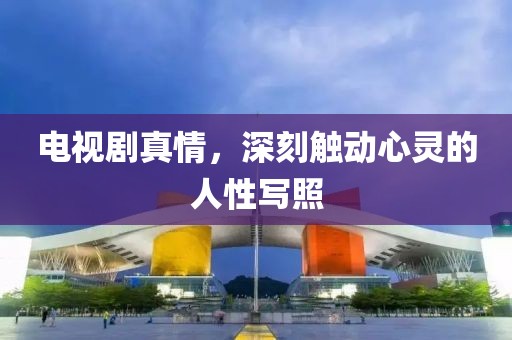 电视剧真情，深刻触动心灵的人性写照