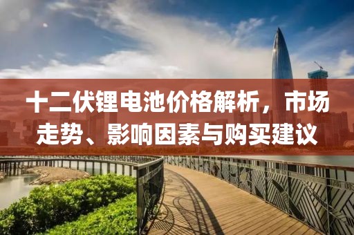 十二伏锂电池价格解析，市场走势、影响因素与购买建议