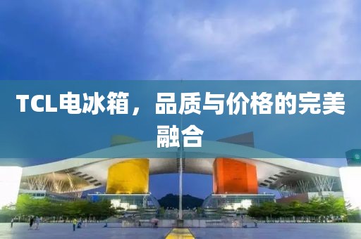 TCL电冰箱，品质与价格的完美融合