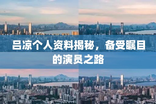 吕凉个人资料揭秘，备受瞩目的演员之路