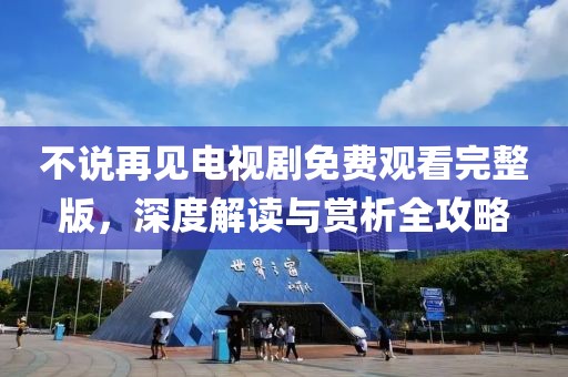 不说再见电视剧免费观看完整版，深度解读与赏析全攻略
