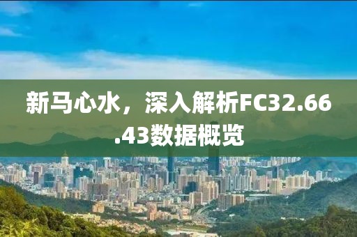 新马心水，深入解析FC32.66.43数据概览