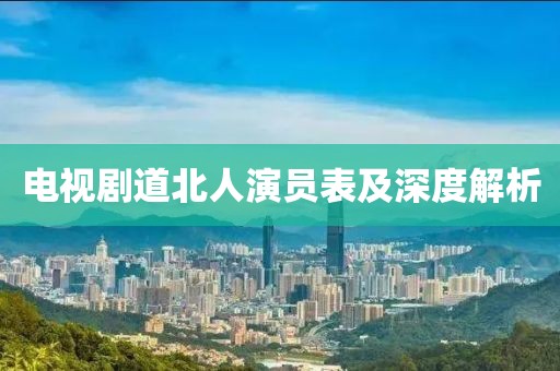 电视剧道北人演员表及深度解析