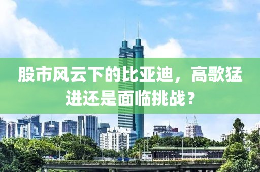 股市风云下的比亚迪，高歌猛进还是面临挑战？
