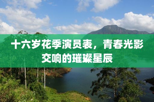 十六岁花季演员表，青春光影交响的璀璨星辰
