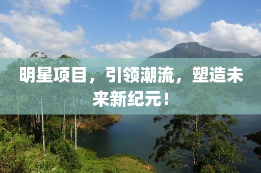 明星项目，引领潮流，塑造未来新纪元！