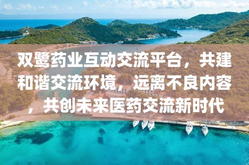 双鹭药业互动交流平台，共建和谐交流环境，远离不良内容，共创未来医药交流新时代