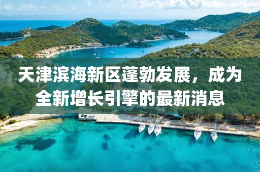 天津滨海新区蓬勃发展，成为全新增长引擎的最新消息
