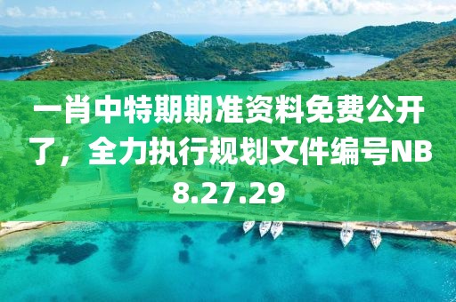 一肖中特期期准资料免费公开了，全力执行规划文件编号NB8.27.29