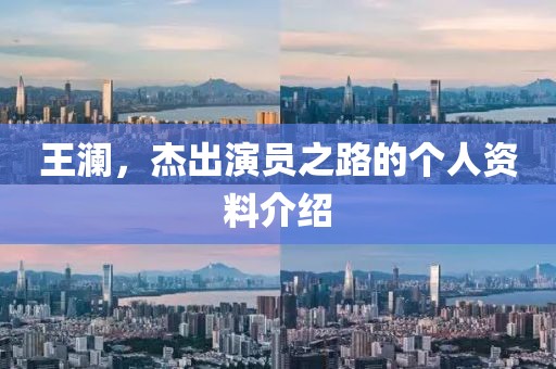 王澜，杰出演员之路的个人资料介绍