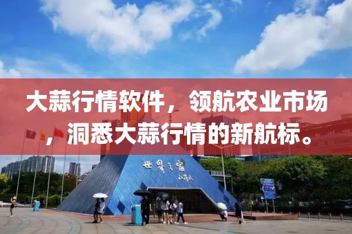 大蒜行情软件,领航农业市场,洞悉大蒜行情的新航标。