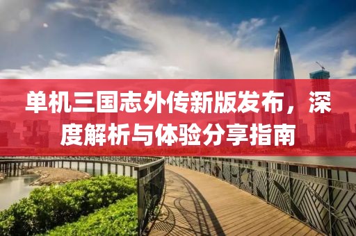 单机三国志外传新版发布,深度解析与体验分享指南