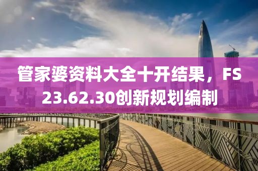 管家婆资料大全十开结果，FS23.62.30创新规划编制