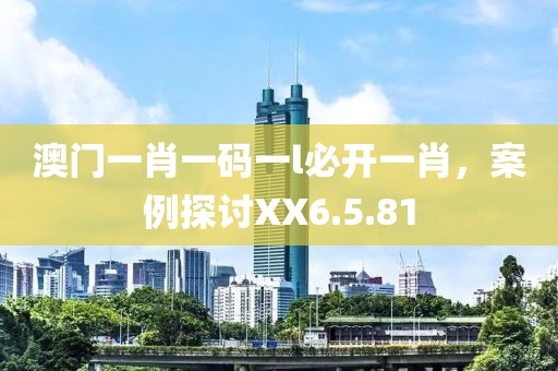 澳门一肖一码一l必开一肖，案例探讨XX6.5.81