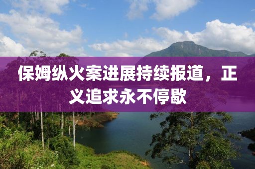 保姆纵火案进展持续报道，正义追求永不停歇
