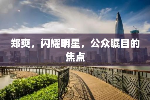 郑爽，闪耀明星，公众瞩目的焦点