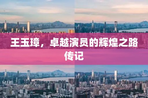 王玉璋,卓越演员的辉煌之路传记