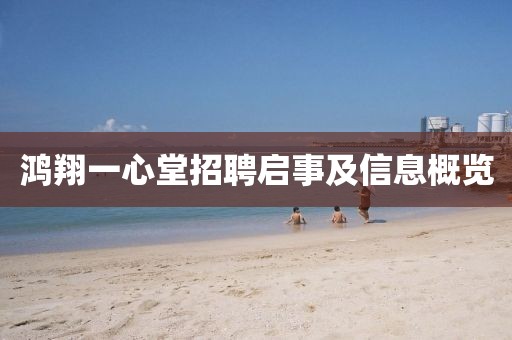 鸿翔一心堂招聘启事及信息概览