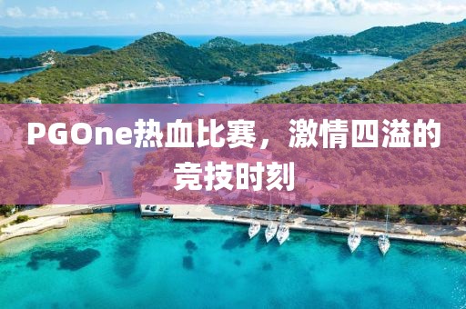 PGOne热血比赛,激情四溢的竞技时刻