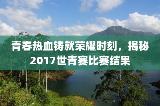 青春热血铸就荣耀时刻,揭秘2017世青赛比赛结果