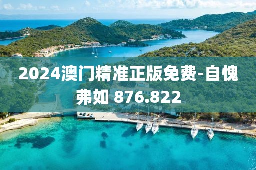 2024澳门精准正版免费-自愧弗如 876.822