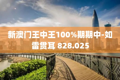 新澳门王中王100%期期中-如雷贯耳 828.025