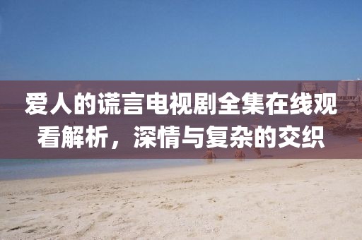 爱人的谎言电视剧全集在线观看解析，深情与复杂的交织