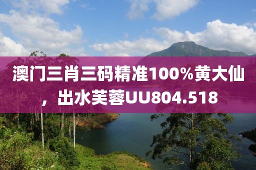 澳门三肖三码精准100%黄大仙，出水芙蓉UU804.518