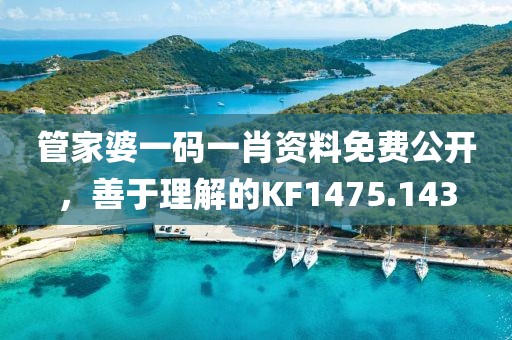管家婆一码一肖资料免费公开，善于理解的KF1475.143