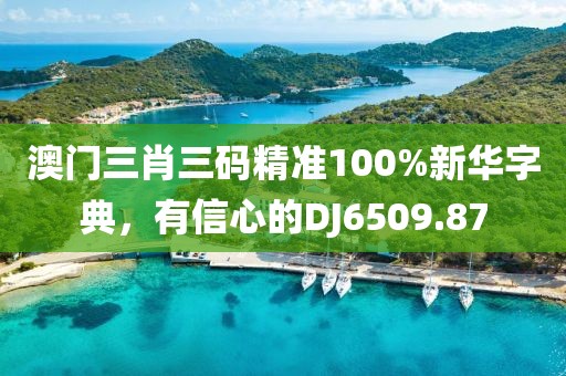 澳门三肖三码精准100%新华字典，有信心的DJ6509.87