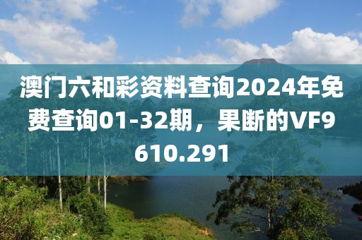 澳门六和彩资料查询2024年免费查询01-32期，果断的VF9610.291