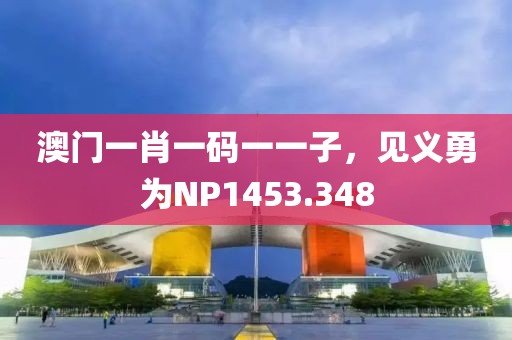 澳门一肖一码一一子，见义勇为NP1453.348