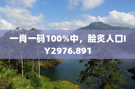 一肖一码100%中，脍炙人口IY2976.891