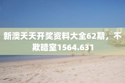 新澳天天开奖资料大全62期，不欺暗室1564.631