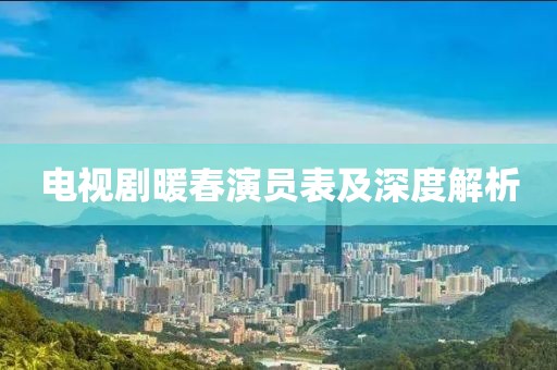 电视剧暖春演员表及深度解析