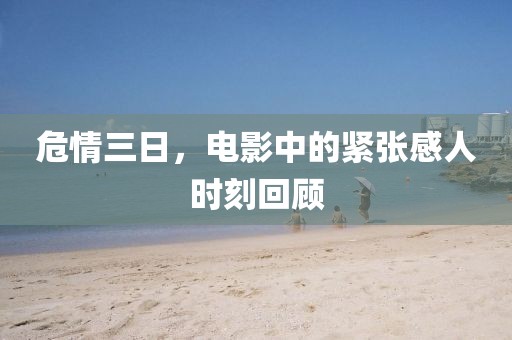 危情三日，电影中的紧张感人时刻回顾